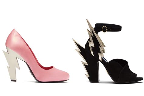 prada lightning bolt heels|Toosday Shoesday: Prada’s Lightning Bolt Pumps and Sandals.